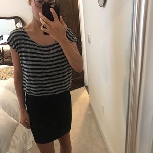 BCBGeneration Two Materials in One Dress